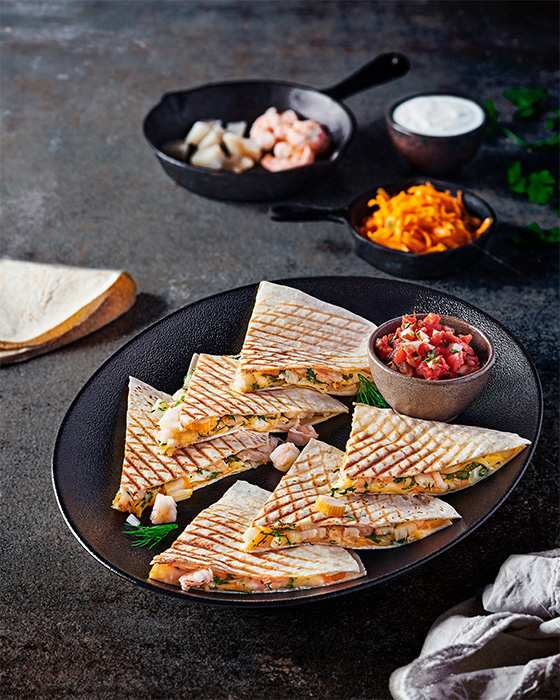 Quesadilla Seafood The Chef Hassan ElKhalili